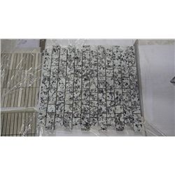 11 BOXES APPROX 110 PCS 12X12 LUNA PEARL GRANITE STAGGERED MOSAIC RETAIL 2634.00 AT 23.95 PER SQ FT