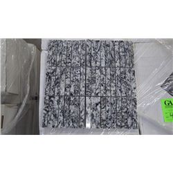 12 BOXES APPROX 120 PCS 12X12 OCEAN WAVE GRANITE 3 4" SECTIONED MOSAIC RETAIL 2514.00 AT 20.95 PER S