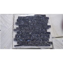 11 BOXES APPROX 110 PCS 12X12 BLUE PEARL GRANITE MINI PLANKING MOSAIC RETAIL 2194.00 AT 19.95 P[ER S