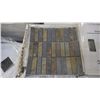 Image 1 : 25 BOXES APPROX 125 PCS 12X12 CHARCOAL TERRACOTTA 3 4" SECTIONED MOSAIC RETAIL 2118.00 AT 16.95 PER 