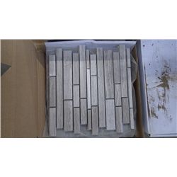 3 BOXES APPROX 20 PCS LIGHT WOOD VEIN MARBLE MINI PLANKING MOSAIC RETAIL 379.00 AT 18.95 PER SQ FT