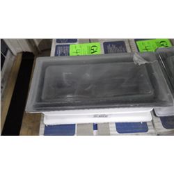 1 BOX APPROX 5 PCS 7.5"X3.7" GREY GLASS BLOCK BRUSHED FINISH 114.00 AT 22.95 PER BLOCK