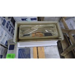 8 BOXES 40 PCS 7.5"X3.7" SIENNA GLASS BLOCK WAVY FINISH RETAIL 87.00 AT 10.95 PER BLOCK