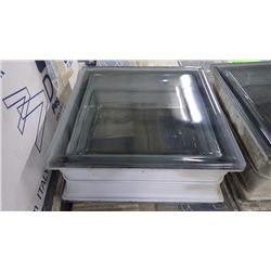 3 BOXES APPROX 16 PCS 7.5"X7.5" GREY CLASS BLOCK SMOOTH FINISH RETAIL 271.00 AT 16.95 PER BLOCK
