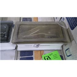 1 BOX 5 PCS 7.5"X3.7" SIENNA GLASS BRUSHED FINISH RETAIL 84.00 AT 16.95 PER TILE