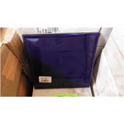 12 BOXES APPROX 109 PCS 7.5X7.5 COLBALT GLASS  RETAIL 3482.00 AT 31.95 PER TILE