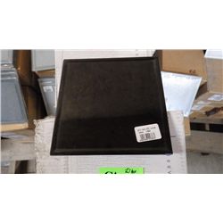21 BOXES APPROX 189 PCS 7.5X7.5 BLACK GLASS TILE RETAIL 6605.00 AT 34.95 PER TILE