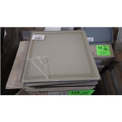 6 BOXES APPROX 58 PCS 7.5X7.5 DARK SIENNA GLASS TILE FROSTED FINISH RETAIL 1737.00 AT 29.95 PER TILE