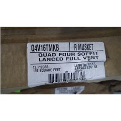 3.5 BOXES APPROX 665 SQ.FT QUAD FOUR SOFFIT LANCED FULL VENT MUSKET BROWN