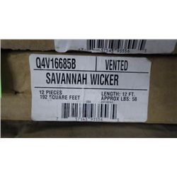 5 BOXES APPROX 950 SQ.FT VENTED SOFFIT SAVANNAH WICKER RETAIL