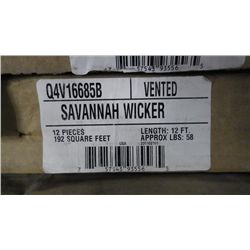 4 BOXES APPROX 760 SQ.FT VENTED SOFFIT SAVANNAH WICKER RETAIL