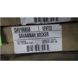 3 BOXES APPROX 570 SQ.FT VENTED SOFFIT SAVANNAH WICKER