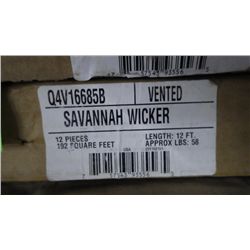 3 BOXES APPROX 570 SQ.FT VENTED SOFFIT SAVANNAH WICKER
