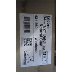 3 BOXES APPROX 600 PCS DOUBLE 4.5" DUTCHLAP VINYL SIDING NATURAL CLAY RETAIL 920.00
