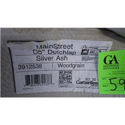 5 BOXES APPROX 1000 SQ.FT DOUBLE 5" DUTCHLAP VINYL SIDING SILVER ASH RETAIL 1495.00