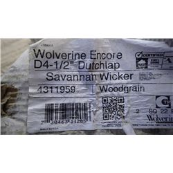 5 BOXES APPROX 1000 SQ.FT DOUBLE 4.5" DUTCHLAP VINYL SIDING SAVANNAH WICKER RETAIL 1424.00