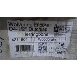 5 BOXES APPROX 1000 SQ.FT DOUBLE 4.5" DUTCHLAP VINYL SIDING HERRINGBONE RETAIL 1424.00