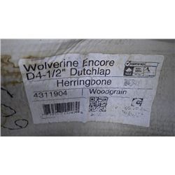 5 BOXES APPROX 1000 SQ.FT DOUBLE 4.5" DUTCHLAP VINYL SIDING HERRINGBONE RETAIL 1424.00
