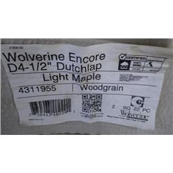 4 BOXES APPROX 800 SQ.FT DOUBLE 4.5" DUTCHLAP VINYL SIDING LIGHT MAPLE RETAIL 787.00