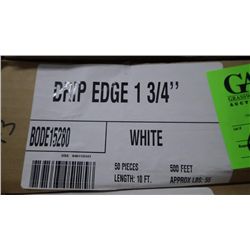 2 BOXES 100 PCS APPROX 1000 FEET 1 3/4" DRIP EDGE WHITE