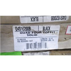 4 BOXES  APPROX 760 SQ.FT QUAD FOUR SOLID SOFFIT BLACK