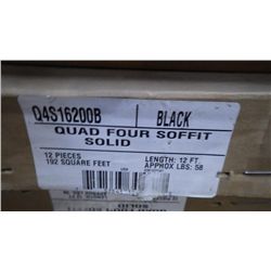 4 BOXES  APPROX 760 SQ.FT QUAD FOUR SOLID SOFFIT BLACK