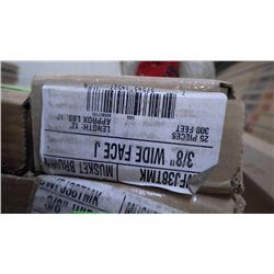 2 BOXES APPROX 600 FEET 3/8" WIDE FACE J MUSKET BROWN