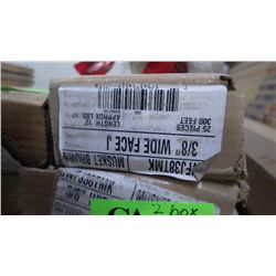 2 BOXES APPROX 600 FEET 3/8" WIDE FACE J MUSKET BROWN