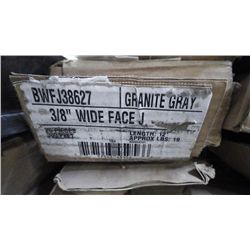 2 BOXES APPROX 600 FEET 3/8" WIDE FACE J GRANITE GRAY