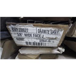 3 BOXES APPROX 900 FEET 3/8" WIDE FACE J GRANITE GRAY