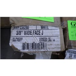 2 BOX APPROX 600 FEET 3/8" WIDE FACE J WHITE