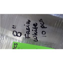 10 PCS APPROX 80 FEET 8" FACIA WHITE