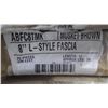 Image 1 : 1 BOX APPROX 300 FEET 8" L-STYLE FACIA MUSKET BROWN