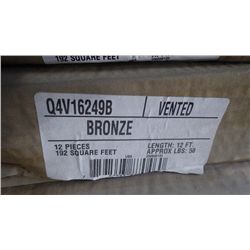 3 BOX APPROX 600 FEET VENTED ALUMINUM SOFFIT BRONZE