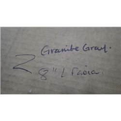 1 BOX APPROX 600 FEET 8" L-STYLE FACIA GRANITE GRAY