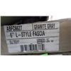 Image 1 : 30 PC APPROX 400 FEET 6" L-STYLE FACIA GRANITE GRAY