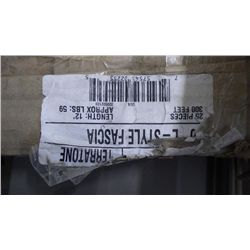2 BOX APPROX 600 FEET 8" L-STYLE FACIA TERRATONE