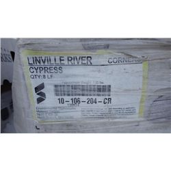 16 BOXES APPROX  128 LINEAR FEET LINVILLE RIVER CYPRESS STONE CORNERS RETAIL 1817.00