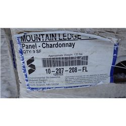 20 BOXES APPROX 200 SQ.FT MOUNTAIN LEDGE CHARDONNAY STONE FLATS RETAIL 1791.00