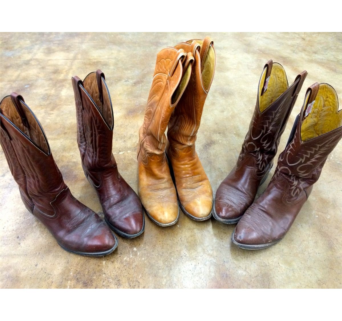 pair of cowboy boots