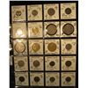 Image 1 : 22. Plastic Coin Page containing (20) Coins from Malaysia, Mexico, Morocco, & Netherlands. KM value 