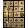 Image 2 : 22. Plastic Coin Page containing (20) Coins from Malaysia, Mexico, Morocco, & Netherlands. KM value 