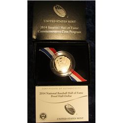 45. 2014 S Proof Baseball Hall of Fame Half Dollar. Maximum mintage of 750,000. Very scarce. In orig