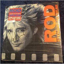 46. Rod Stewart autograph on album cover of "Rod Stewart - Camouflage" Featuring the Hit singles Inf
