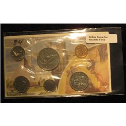 310. 1984 Canada Proof-Like Set. Cent to Dollar. Original as issued. 6 pc.