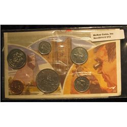312. 1986 Canada Proof-Like Set. Cent to Dollar. Original as issued. 6 pc.