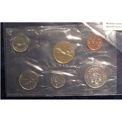 318. 1988 Canada Proof-Like Set. Cent to Loon Dollar. Original cellophane as issued, no envelope. 6 