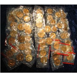 333. Bag of 59 Presidential Inaugural U.S. Mint Medals in original cellophane as issued. Mint issue 