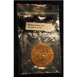 334. U.S. Mint Medal Bicentennial 1792-1992. Large Bronze in original U.S. Mint Cellophane.