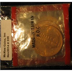 336. (4) U.S. Mint Medals from Denver & Philadelphia Mints. In original cellophane.